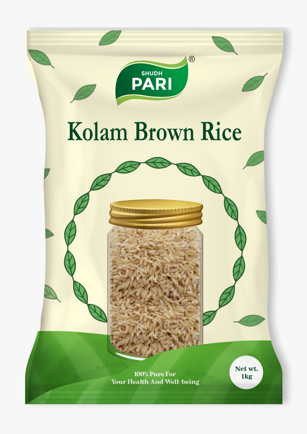 Shudh Pari Kolam Brown Rice | Healthy Whole Grain - 1 Kg