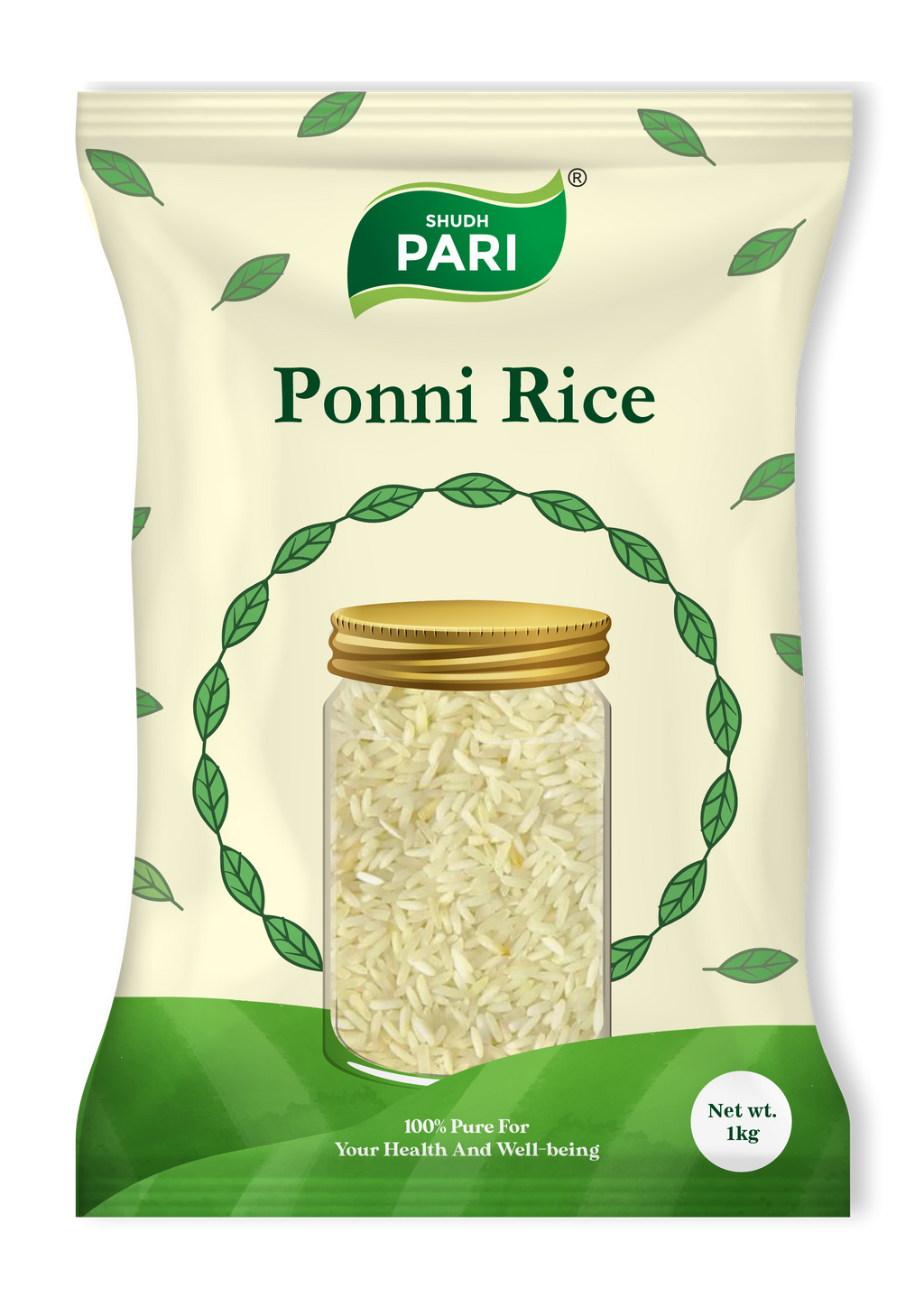 Shudh Pari Ponni Rice | South Indian Premium Rice - 1 Kg