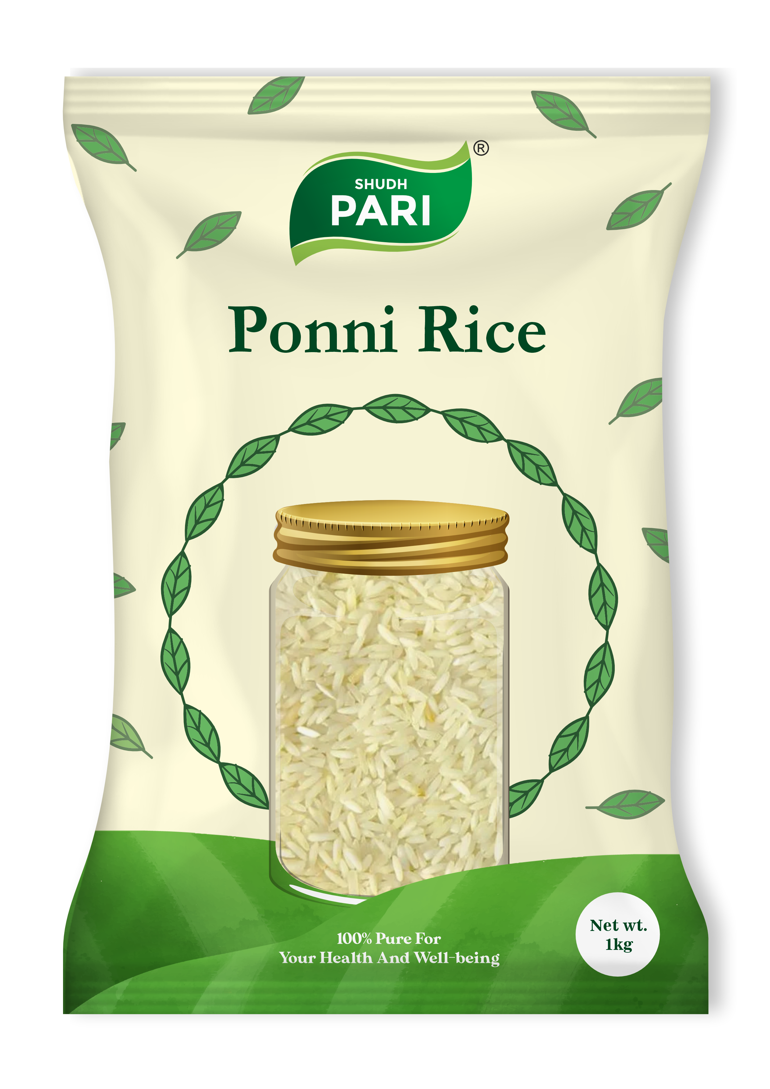 Shudh Pari Ponni Rice | South Indian Premium Rice - 1 Kg