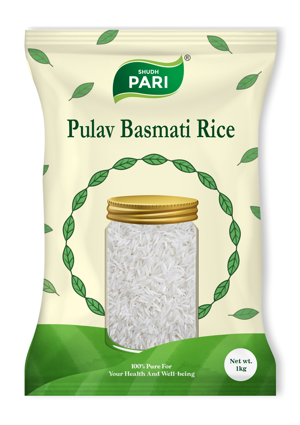 Shudh Pari Pulav Basmati Rice | Long Grain Pulao Rice - 1 Kg