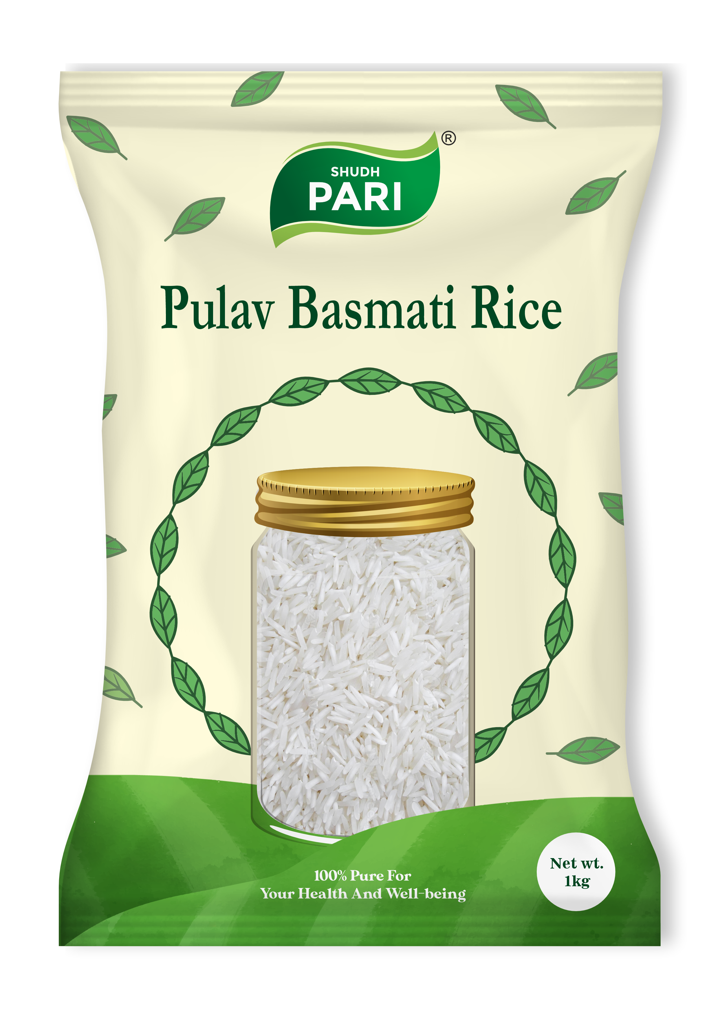 Shudh Pari Pulav Basmati Rice | Long Grain Pulao Rice - 1 Kg