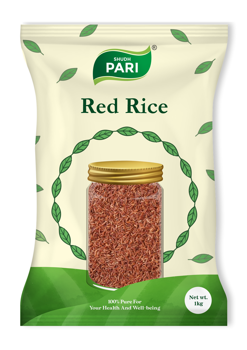 Shudh Pari Red Rice | Healthy Whole Grain Red Rice - 1 Kg