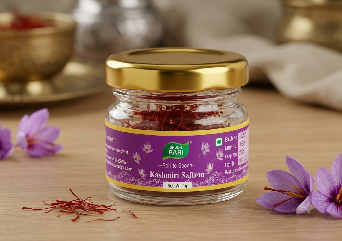 Pari Saffron - 1gm Jar Pari Spices and Sauces