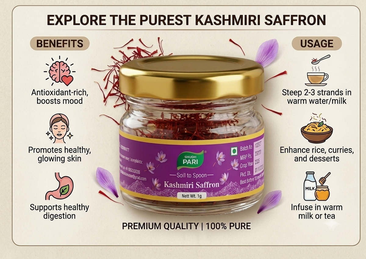 Pari Saffron - 1gm Jar