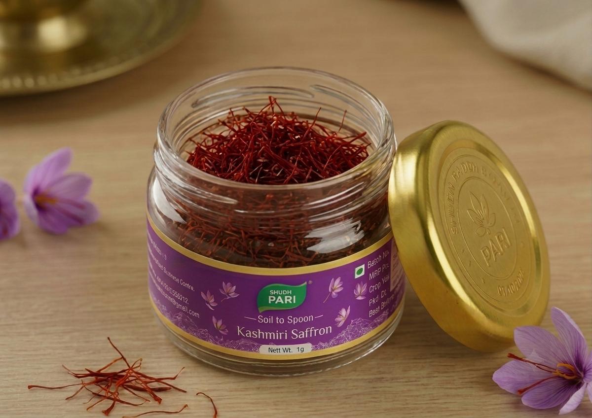 Pari Saffron - 1gm Jar Pari Spices and Sauces