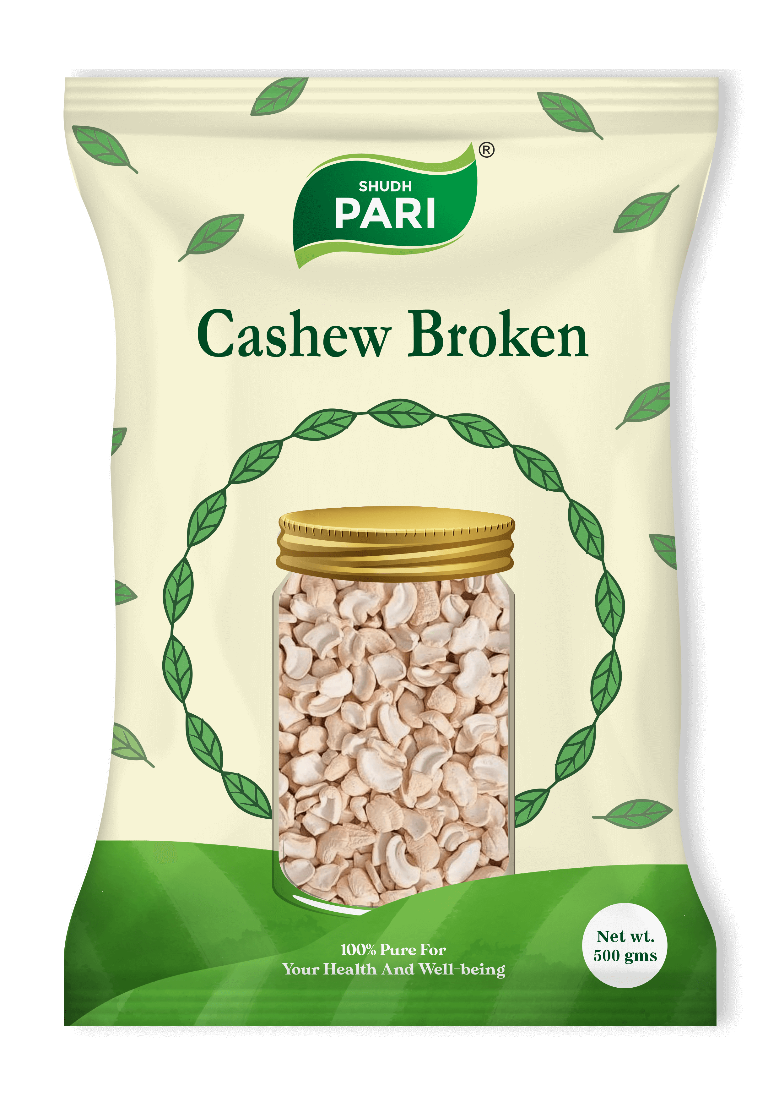Shudh Pari Broken Cashew (2 Pcs) - 500gm