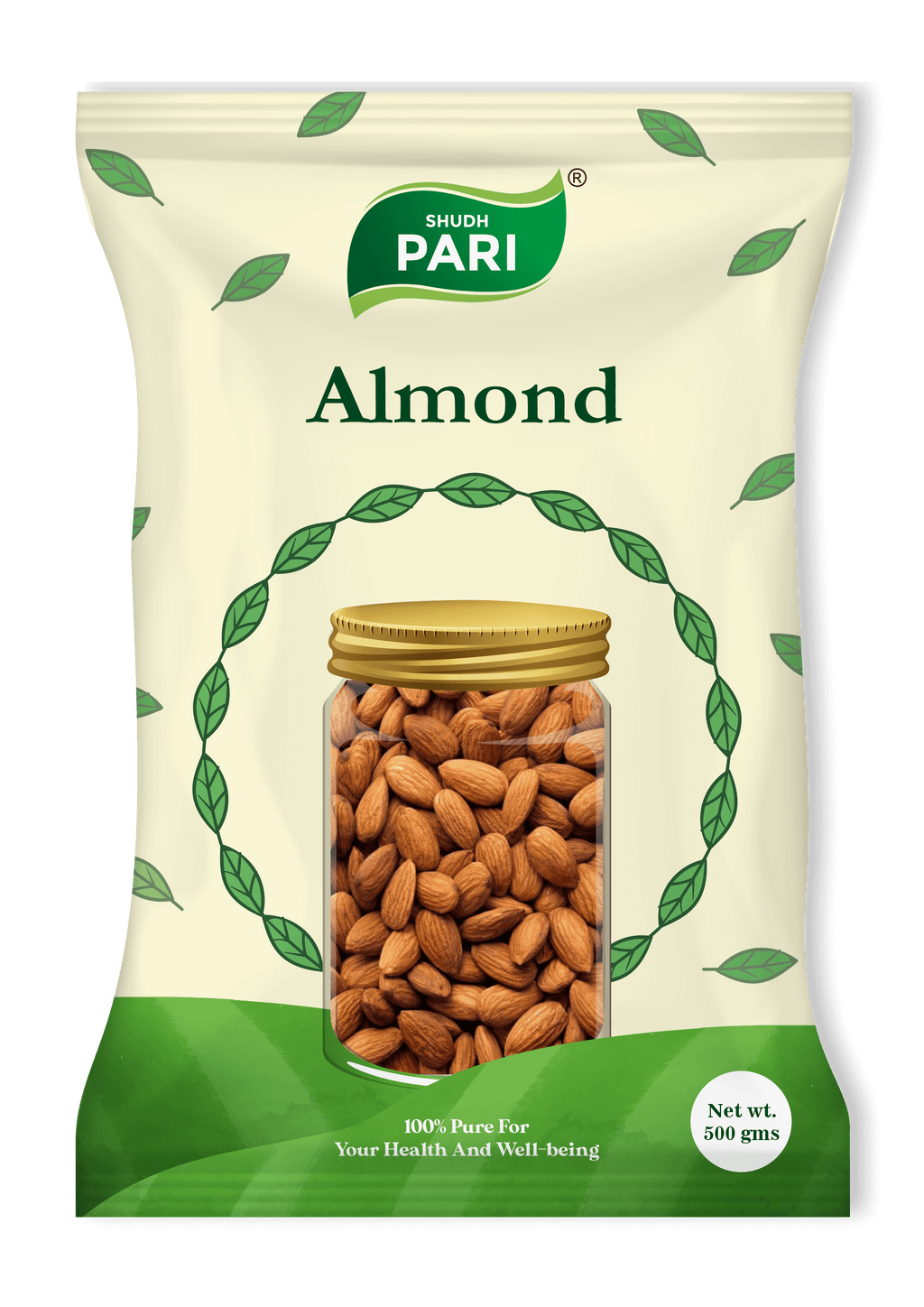 Shudh Pari Premium Almonds - 500gm