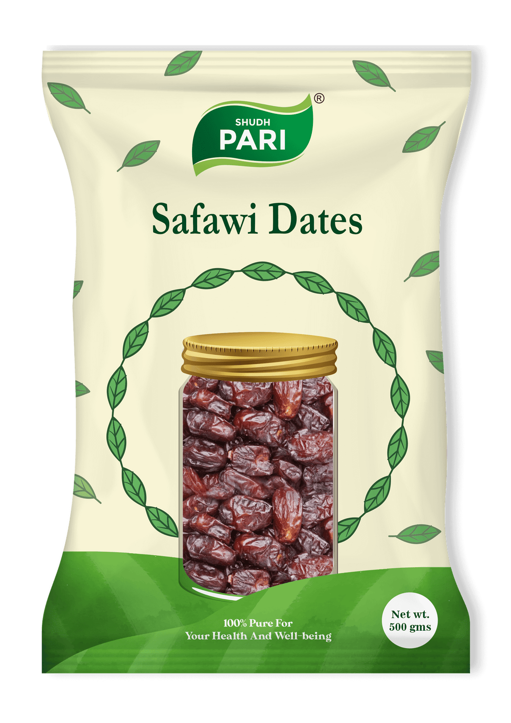 Shudh Pari Premium Saudi Delight Safawi Dates - 500gm