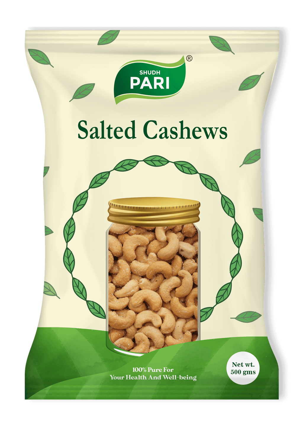 Shudh Pari Salted Cashew - 500gm
