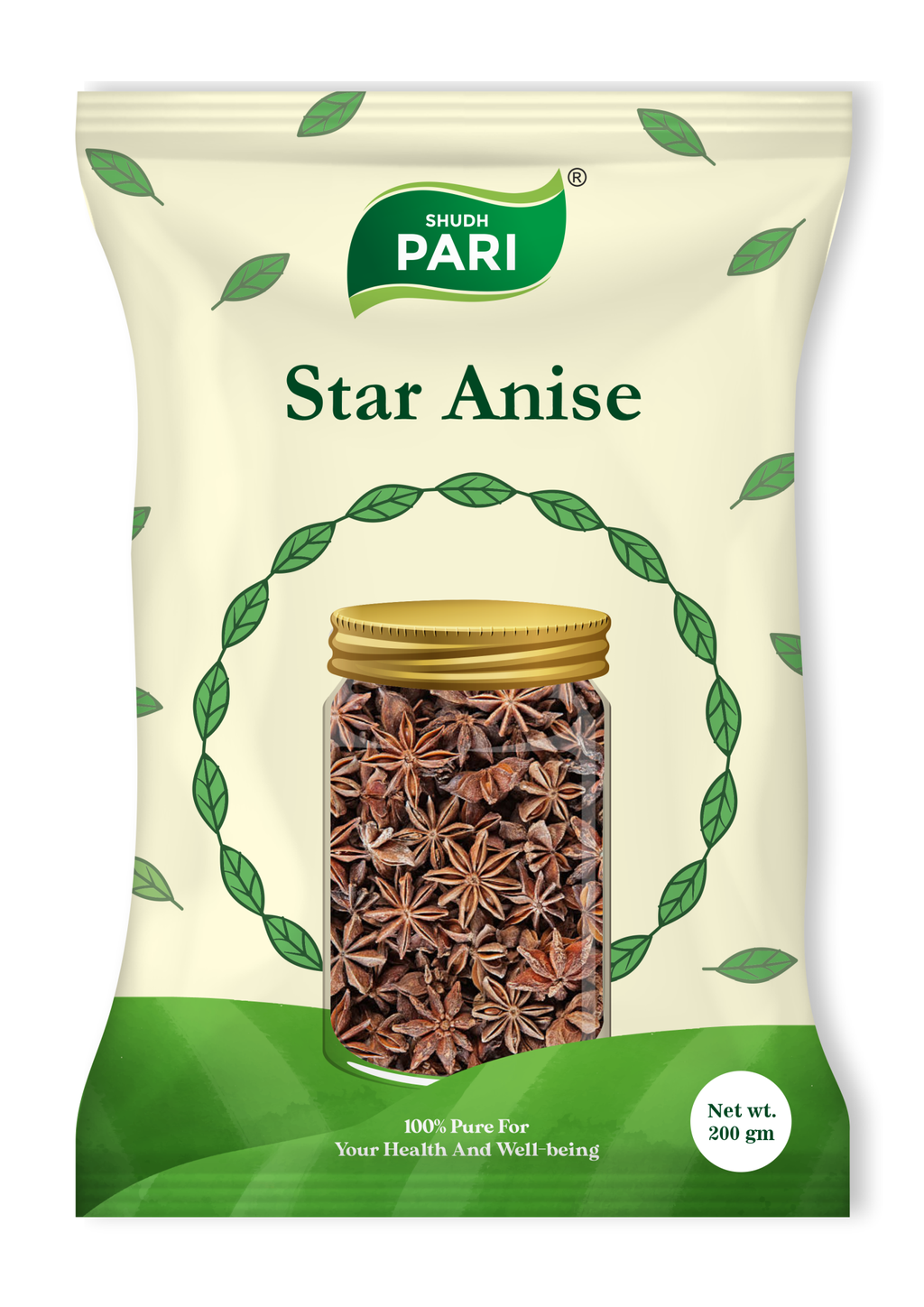 Shudh Pari Star Anise / Chakri Phool - 200gm
