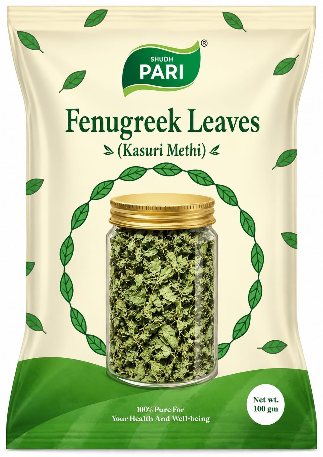 Shudh Pari Fenugreek Leaves / Kasuri Methi - 100gm