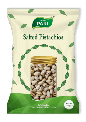 Shudh Pari Roasted Salted Pistachios with Shell - 500gm