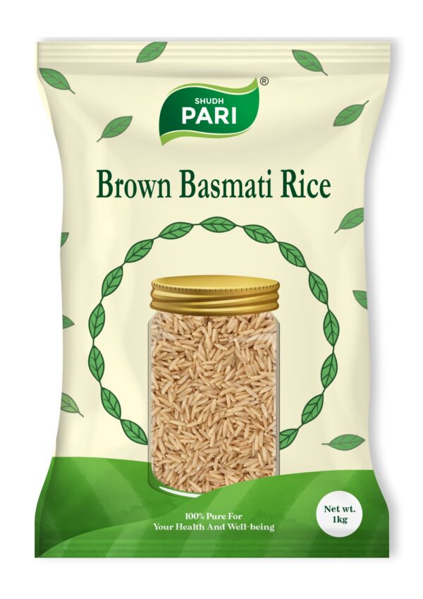 Shudh Pari Brown Basmati Rice | High Fiber Whole Grain - 1 Kg