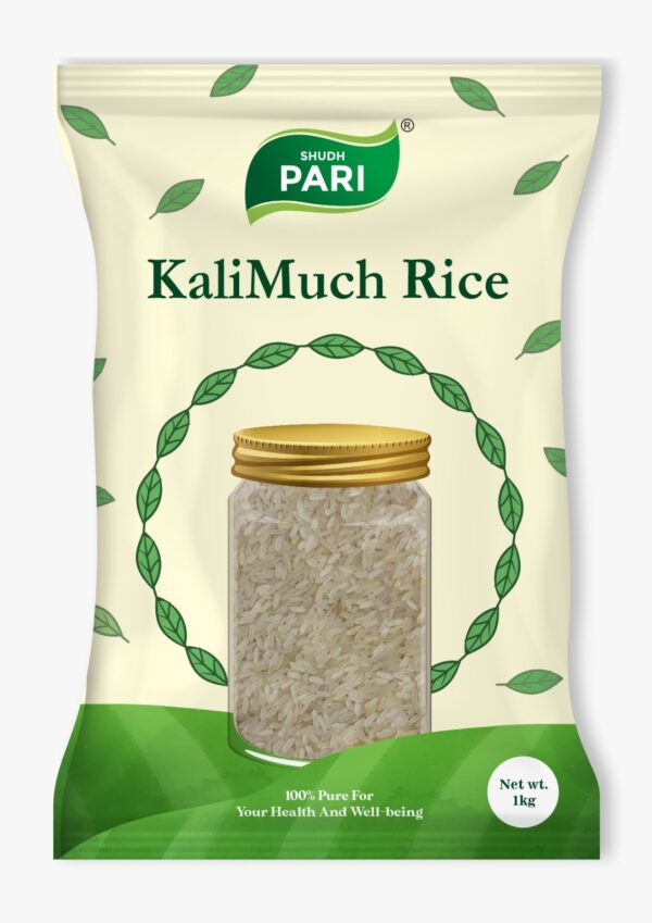 Shudh Pari KaliMuch Rice | Traditional Bold Grain Rice - 1 Kg