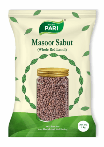 Shudh Pari Masoor Sabut / Whole Red Lentils - 1kg