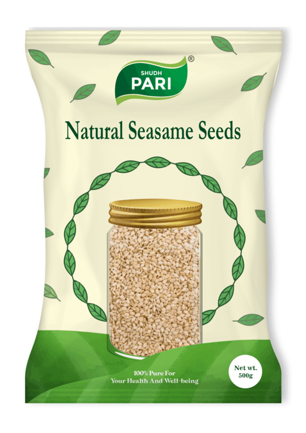 Shudh Pari Natural Sesame Seeds / Safed Til - 500gm