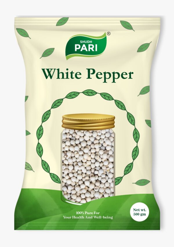 Shudh Pari White Pepper / Safed Mirch - 500gm